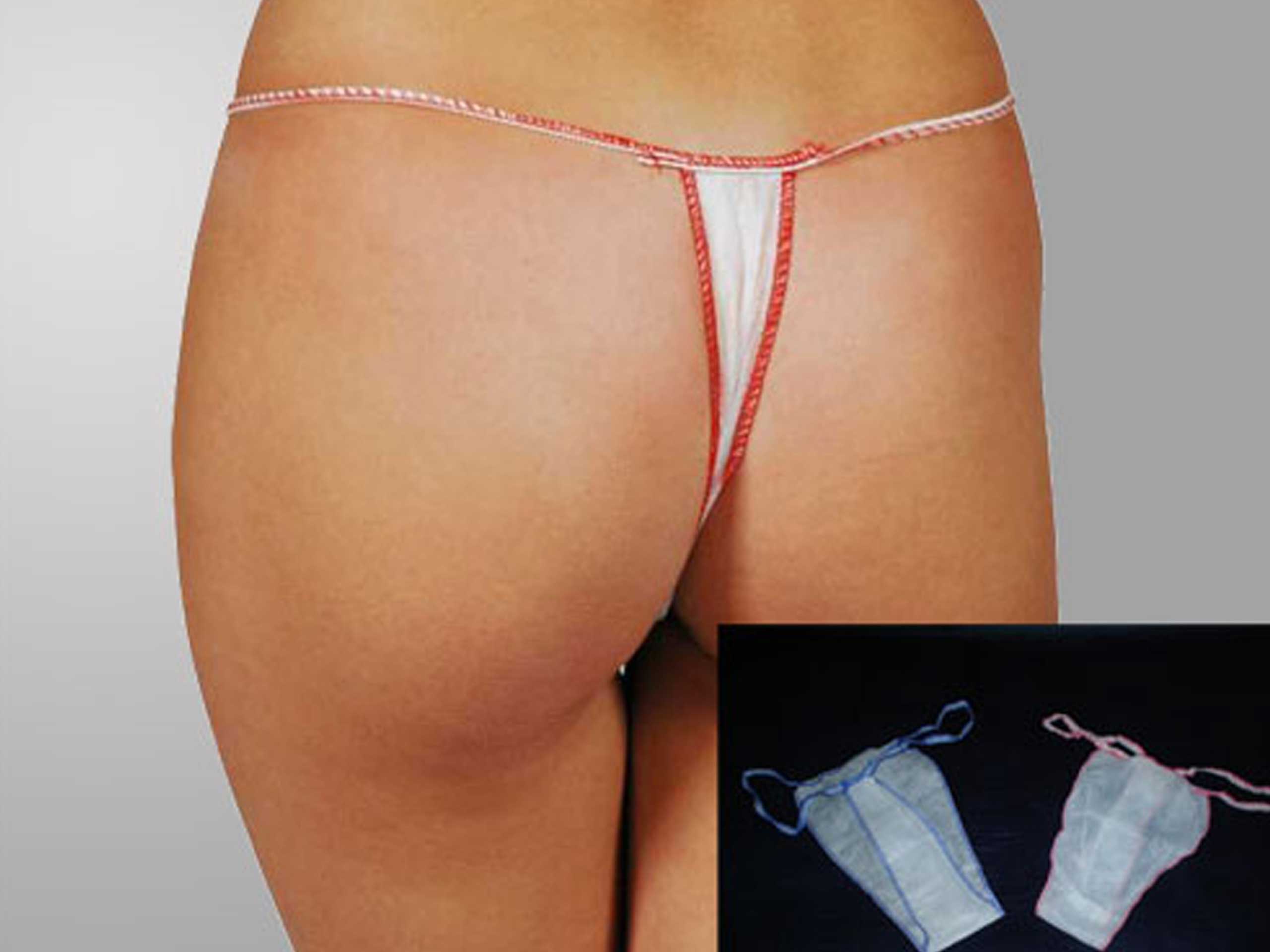 Tanga de mujer desechable para peluquería y estética